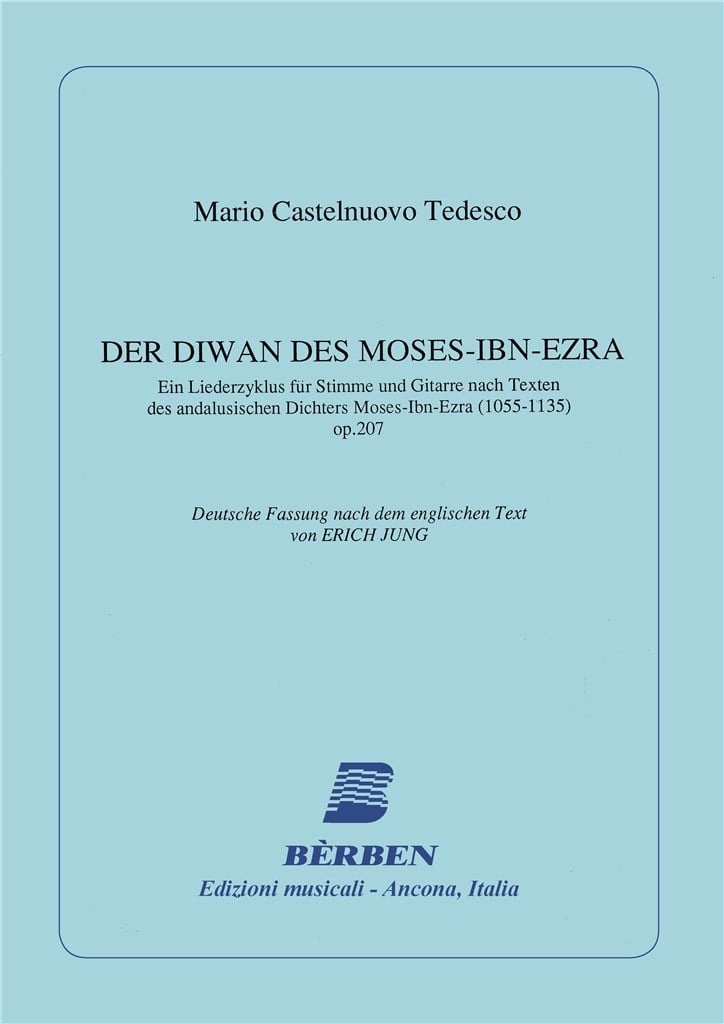 Diwan Des Moses-Ibn-Ezra Op 207